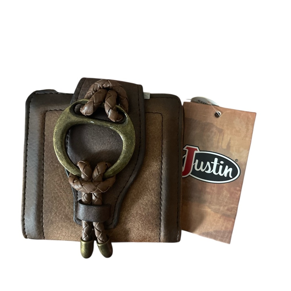 Justin Brown Leather Wallet